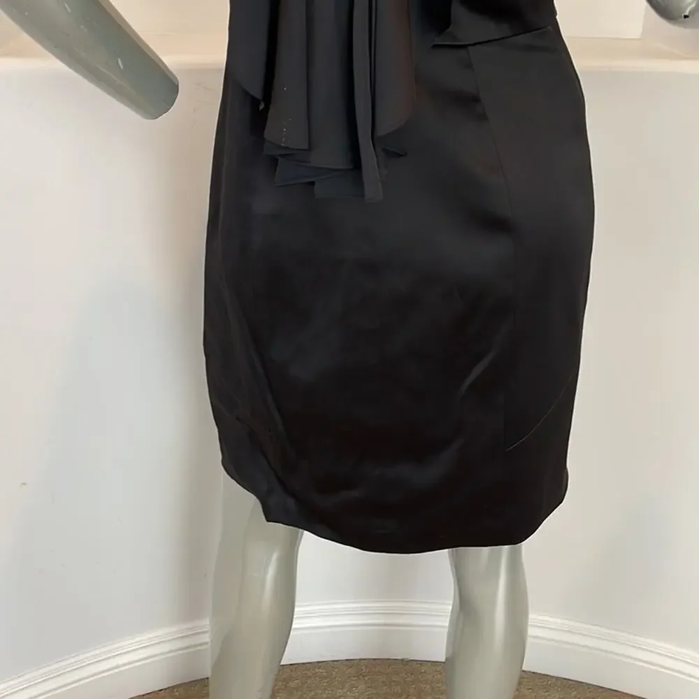 BCBG Paris Spaghetti Strap Litlle Black Dress Size 10